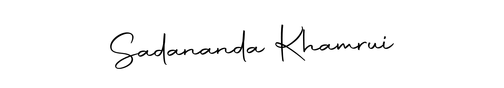 Design your own signature with our free online signature maker. With this signature software, you can create a handwritten (Autography-DOLnW) signature for name Sadananda Khamrui. Sadananda Khamrui signature style 10 images and pictures png