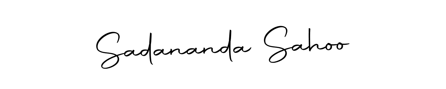 How to make Sadananda Sahoo name signature. Use Autography-DOLnW style for creating short signs online. This is the latest handwritten sign. Sadananda Sahoo signature style 10 images and pictures png