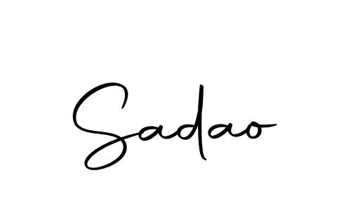 You should practise on your own different ways (Autography-DOLnW) to write your name (Sadao) in signature. don't let someone else do it for you. Sadao signature style 10 images and pictures png