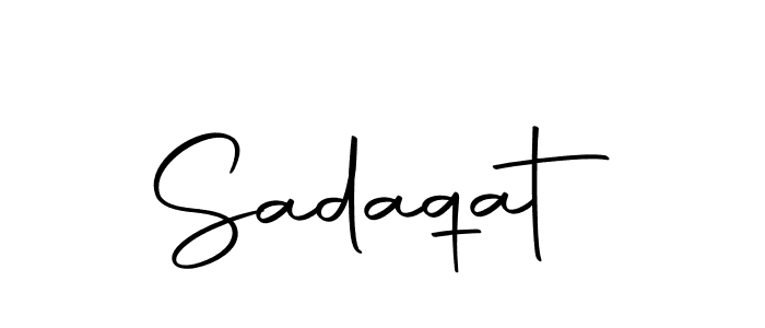 How to make Sadaqat signature? Autography-DOLnW is a professional autograph style. Create handwritten signature for Sadaqat name. Sadaqat signature style 10 images and pictures png