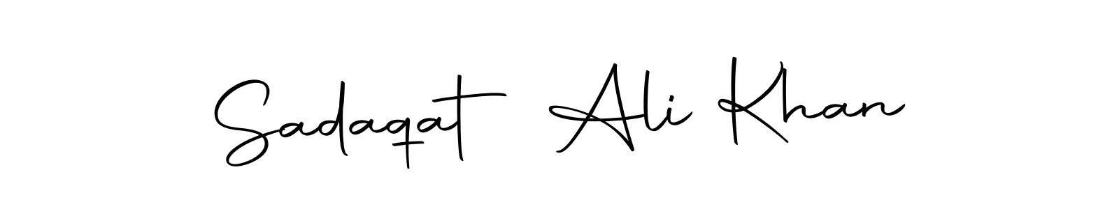 Make a beautiful signature design for name Sadaqat Ali Khan. With this signature (Autography-DOLnW) style, you can create a handwritten signature for free. Sadaqat Ali Khan signature style 10 images and pictures png