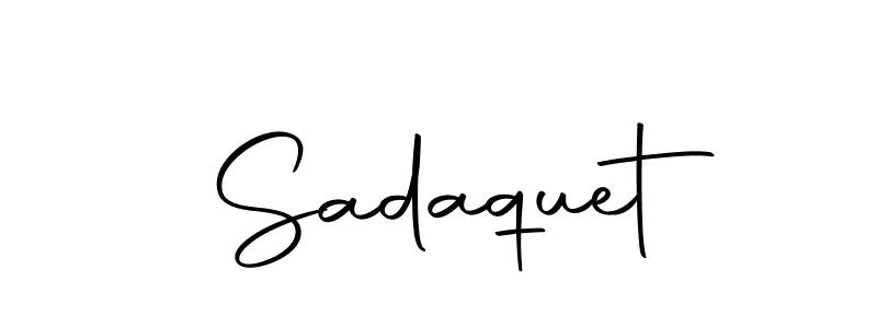 The best way (Autography-DOLnW) to make a short signature is to pick only two or three words in your name. The name Sadaquet include a total of six letters. For converting this name. Sadaquet signature style 10 images and pictures png