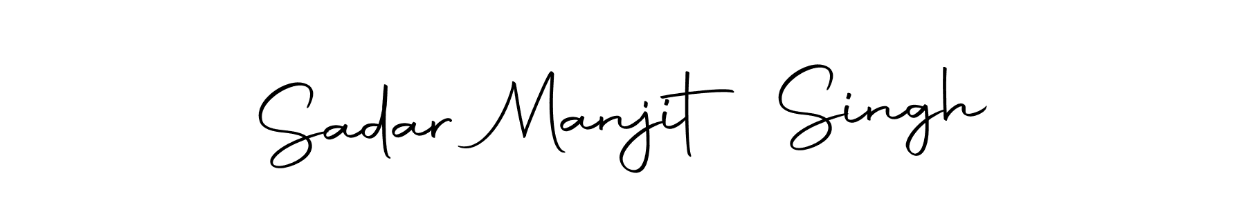 Create a beautiful signature design for name Sadar Manjit Singh. With this signature (Autography-DOLnW) fonts, you can make a handwritten signature for free. Sadar Manjit Singh signature style 10 images and pictures png