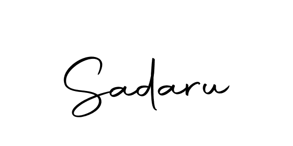 You should practise on your own different ways (Autography-DOLnW) to write your name (Sadaru) in signature. don't let someone else do it for you. Sadaru signature style 10 images and pictures png