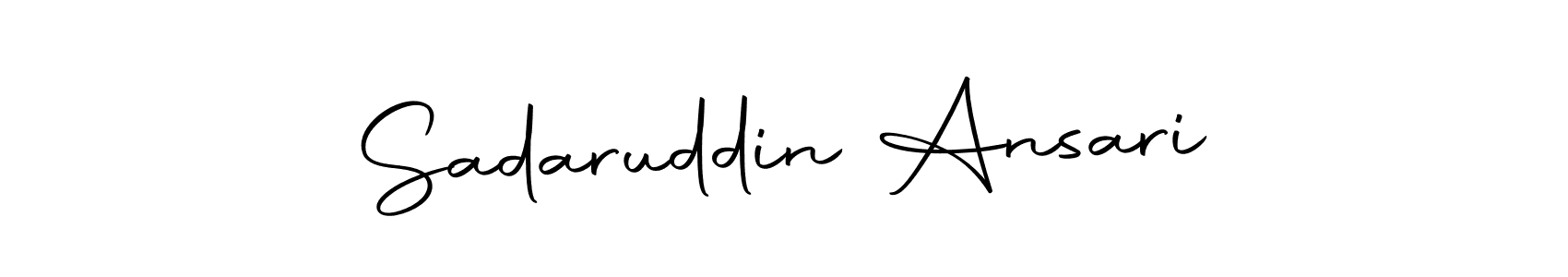 Make a short Sadaruddin Ansari signature style. Manage your documents anywhere anytime using Autography-DOLnW. Create and add eSignatures, submit forms, share and send files easily. Sadaruddin Ansari signature style 10 images and pictures png