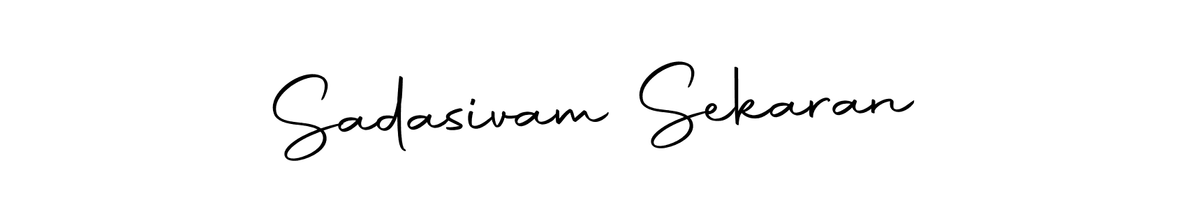 Make a short Sadasivam Sekaran signature style. Manage your documents anywhere anytime using Autography-DOLnW. Create and add eSignatures, submit forms, share and send files easily. Sadasivam Sekaran signature style 10 images and pictures png