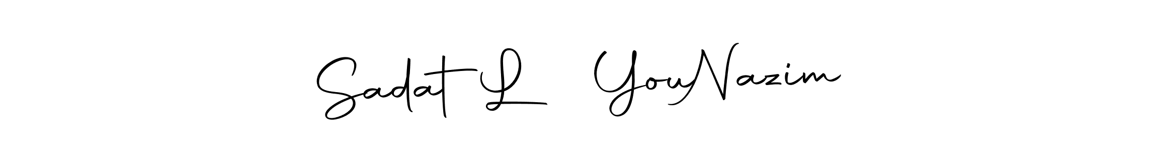 Here are the top 10 professional signature styles for the name Sadat  L ❤ You  Nazim. These are the best autograph styles you can use for your name. Sadat  L ❤ You  Nazim signature style 10 images and pictures png