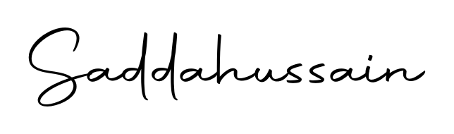 A sleek calligraphic signature for name Saddahussain utilizing Autography-DOLnW styling. Great for adding personal signatures to photos and art. Saddahussain signature style 10 images and pictures png