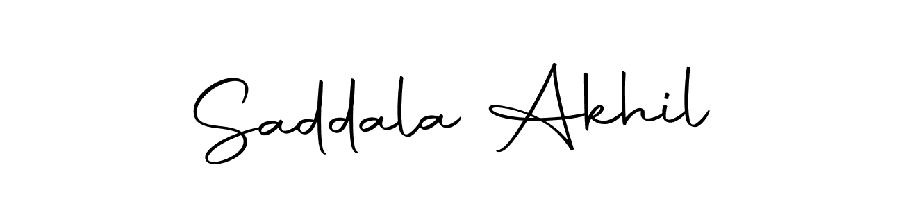 Also we have Saddala Akhil name is the best signature style. Create professional handwritten signature collection using Autography-DOLnW autograph style. Saddala Akhil signature style 10 images and pictures png