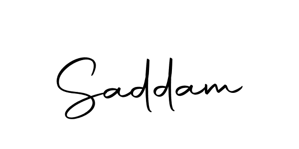 Use a signature maker to create a handwritten signature online. With this signature software, you can design (Autography-DOLnW) your own signature for name Saddam. Saddam signature style 10 images and pictures png