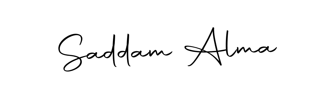You can use this online signature creator to create a handwritten signature for the name Saddam Alma. This is the best online autograph maker. Saddam Alma signature style 10 images and pictures png