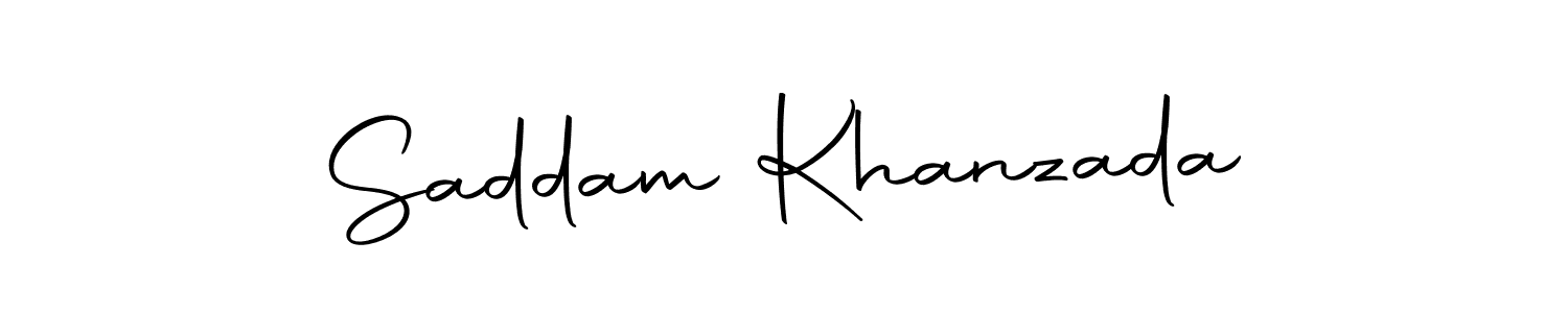 How to make Saddam Khanzada signature? Autography-DOLnW is a professional autograph style. Create handwritten signature for Saddam Khanzada name. Saddam Khanzada signature style 10 images and pictures png