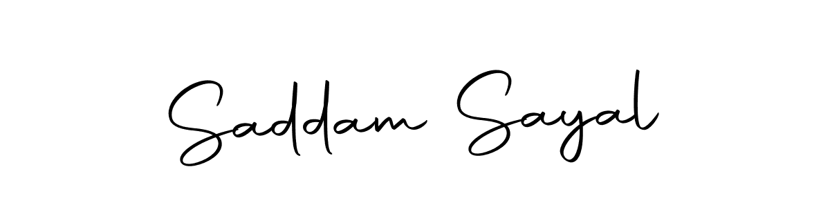 Use a signature maker to create a handwritten signature online. With this signature software, you can design (Autography-DOLnW) your own signature for name Saddam Sayal. Saddam Sayal signature style 10 images and pictures png