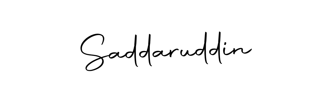 Design your own signature with our free online signature maker. With this signature software, you can create a handwritten (Autography-DOLnW) signature for name Saddaruddin. Saddaruddin signature style 10 images and pictures png