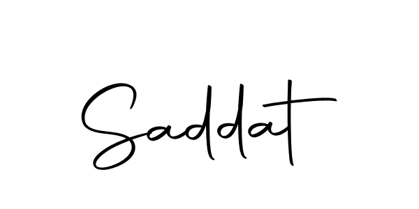Make a beautiful signature design for name Saddat. With this signature (Autography-DOLnW) style, you can create a handwritten signature for free. Saddat signature style 10 images and pictures png