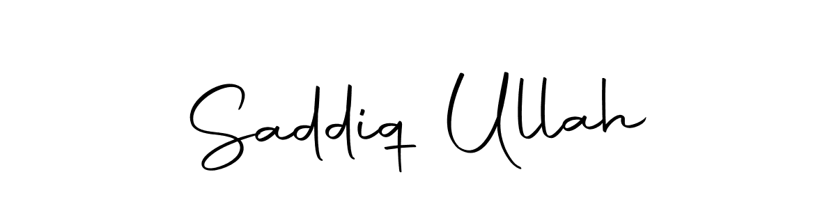 Use a signature maker to create a handwritten signature online. With this signature software, you can design (Autography-DOLnW) your own signature for name Saddiq Ullah. Saddiq Ullah signature style 10 images and pictures png