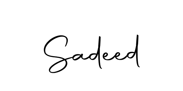 Similarly Autography-DOLnW is the best handwritten signature design. Signature creator online .You can use it as an online autograph creator for name Sadeed. Sadeed signature style 10 images and pictures png