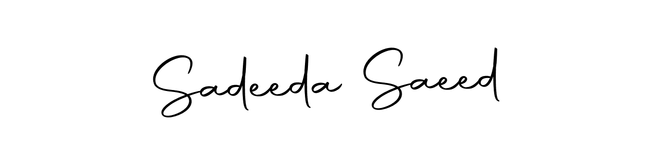 You can use this online signature creator to create a handwritten signature for the name Sadeeda Saeed. This is the best online autograph maker. Sadeeda Saeed signature style 10 images and pictures png