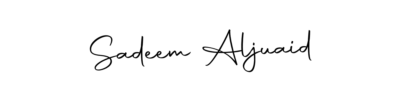 Design your own signature with our free online signature maker. With this signature software, you can create a handwritten (Autography-DOLnW) signature for name Sadeem Aljuaid. Sadeem Aljuaid signature style 10 images and pictures png