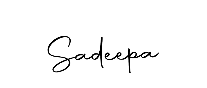 Create a beautiful signature design for name Sadeepa. With this signature (Autography-DOLnW) fonts, you can make a handwritten signature for free. Sadeepa signature style 10 images and pictures png