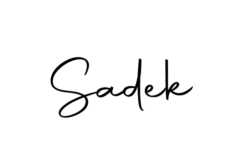 Make a short Sadek signature style. Manage your documents anywhere anytime using Autography-DOLnW. Create and add eSignatures, submit forms, share and send files easily. Sadek signature style 10 images and pictures png