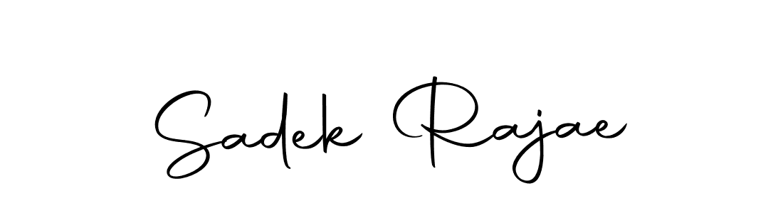 Make a short Sadek Rajae signature style. Manage your documents anywhere anytime using Autography-DOLnW. Create and add eSignatures, submit forms, share and send files easily. Sadek Rajae signature style 10 images and pictures png