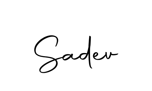 Make a beautiful signature design for name Sadev. With this signature (Autography-DOLnW) style, you can create a handwritten signature for free. Sadev signature style 10 images and pictures png