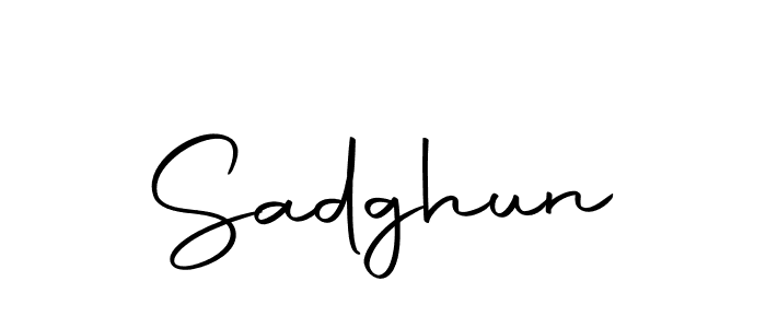 Autography-DOLnW is a professional signature style that is perfect for those who want to add a touch of class to their signature. It is also a great choice for those who want to make their signature more unique. Get Sadghun name to fancy signature for free. Sadghun signature style 10 images and pictures png