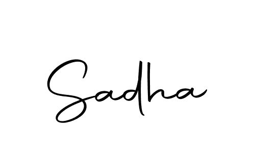 Make a beautiful signature design for name Sadha. With this signature (Autography-DOLnW) style, you can create a handwritten signature for free. Sadha signature style 10 images and pictures png