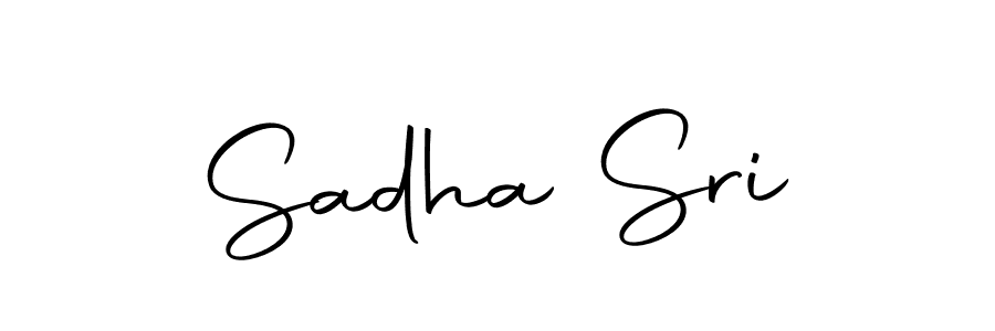 You should practise on your own different ways (Autography-DOLnW) to write your name (Sadha Sri) in signature. don't let someone else do it for you. Sadha Sri signature style 10 images and pictures png