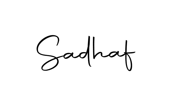 Design your own signature with our free online signature maker. With this signature software, you can create a handwritten (Autography-DOLnW) signature for name Sadhaf. Sadhaf signature style 10 images and pictures png