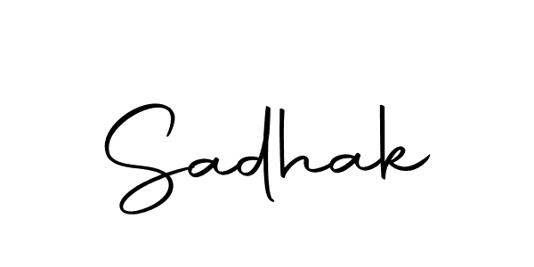 Sadhak stylish signature style. Best Handwritten Sign (Autography-DOLnW) for my name. Handwritten Signature Collection Ideas for my name Sadhak. Sadhak signature style 10 images and pictures png