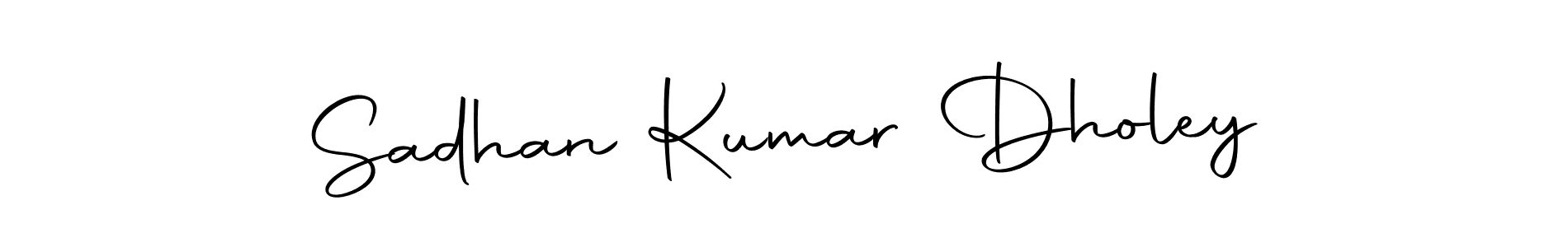 Create a beautiful signature design for name Sadhan Kumar Dholey. With this signature (Autography-DOLnW) fonts, you can make a handwritten signature for free. Sadhan Kumar Dholey signature style 10 images and pictures png