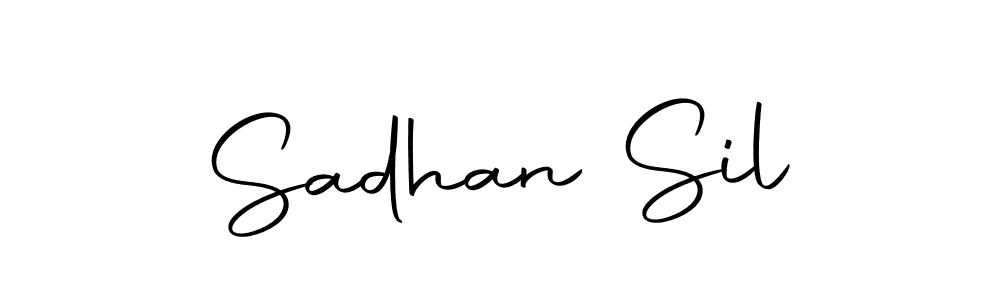 How to make Sadhan Sil name signature. Use Autography-DOLnW style for creating short signs online. This is the latest handwritten sign. Sadhan Sil signature style 10 images and pictures png