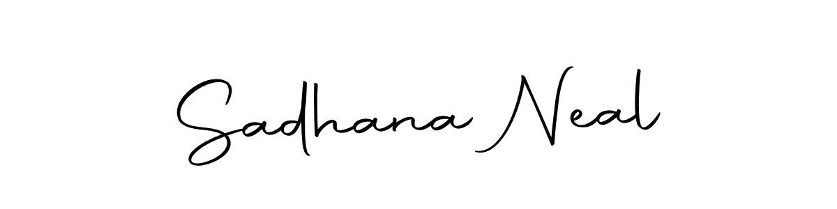 Make a beautiful signature design for name Sadhana Neal. Use this online signature maker to create a handwritten signature for free. Sadhana Neal signature style 10 images and pictures png