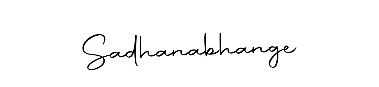 You should practise on your own different ways (Autography-DOLnW) to write your name (Sadhanabhange) in signature. don't let someone else do it for you. Sadhanabhange signature style 10 images and pictures png
