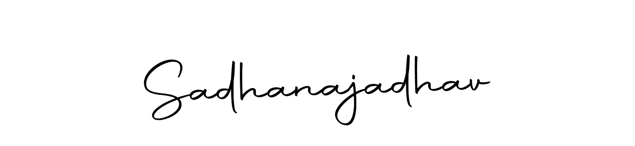 The best way (Autography-DOLnW) to make a short signature is to pick only two or three words in your name. The name Sadhanajadhav include a total of six letters. For converting this name. Sadhanajadhav signature style 10 images and pictures png