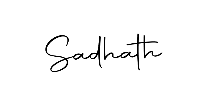 Sadhath stylish signature style. Best Handwritten Sign (Autography-DOLnW) for my name. Handwritten Signature Collection Ideas for my name Sadhath. Sadhath signature style 10 images and pictures png