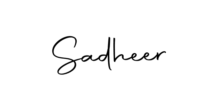 The best way (Autography-DOLnW) to make a short signature is to pick only two or three words in your name. The name Sadheer include a total of six letters. For converting this name. Sadheer signature style 10 images and pictures png