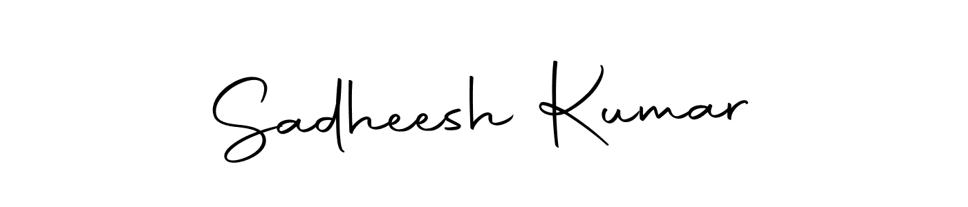 Use a signature maker to create a handwritten signature online. With this signature software, you can design (Autography-DOLnW) your own signature for name Sadheesh Kumar. Sadheesh Kumar signature style 10 images and pictures png