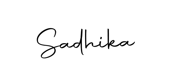 Sadhika stylish signature style. Best Handwritten Sign (Autography-DOLnW) for my name. Handwritten Signature Collection Ideas for my name Sadhika. Sadhika signature style 10 images and pictures png