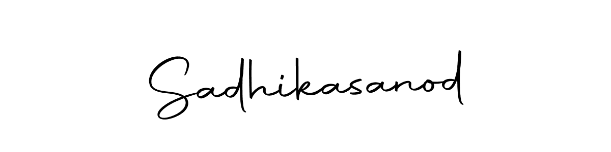 Autography-DOLnW is a professional signature style that is perfect for those who want to add a touch of class to their signature. It is also a great choice for those who want to make their signature more unique. Get Sadhikasanod name to fancy signature for free. Sadhikasanod signature style 10 images and pictures png