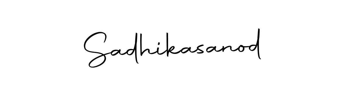 Use a signature maker to create a handwritten signature online. With this signature software, you can design (Autography-DOLnW) your own signature for name Sadhikasanod. Sadhikasanod signature style 10 images and pictures png