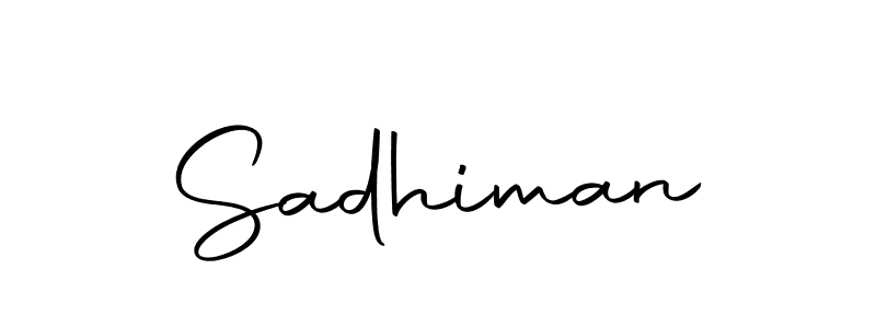How to make Sadhiman signature? Autography-DOLnW is a professional autograph style. Create handwritten signature for Sadhiman name. Sadhiman signature style 10 images and pictures png