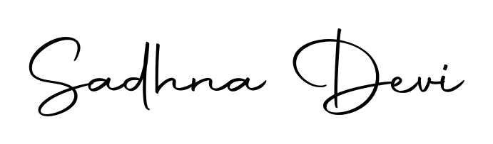 Elevate your brand with a stunning Sadhna Devi eSignature. The Autography-DOLnW style provides a balanced, flowing aesthetic for everyday signing. Sadhna Devi signature style 10 images and pictures png