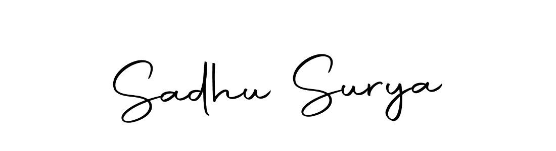 Sadhu Surya stylish signature style. Best Handwritten Sign (Autography-DOLnW) for my name. Handwritten Signature Collection Ideas for my name Sadhu Surya. Sadhu Surya signature style 10 images and pictures png