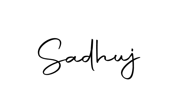 Sadhuj stylish signature style. Best Handwritten Sign (Autography-DOLnW) for my name. Handwritten Signature Collection Ideas for my name Sadhuj. Sadhuj signature style 10 images and pictures png