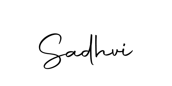 Use a signature maker to create a handwritten signature online. With this signature software, you can design (Autography-DOLnW) your own signature for name Sadhvi. Sadhvi signature style 10 images and pictures png
