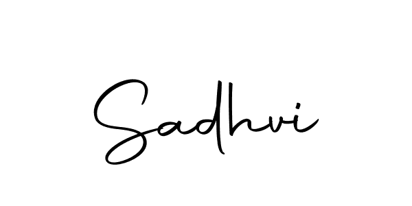 Use a signature maker to create a handwritten signature online. With this signature software, you can design (Autography-DOLnW) your own signature for name Sadhvi. Sadhvi signature style 10 images and pictures png