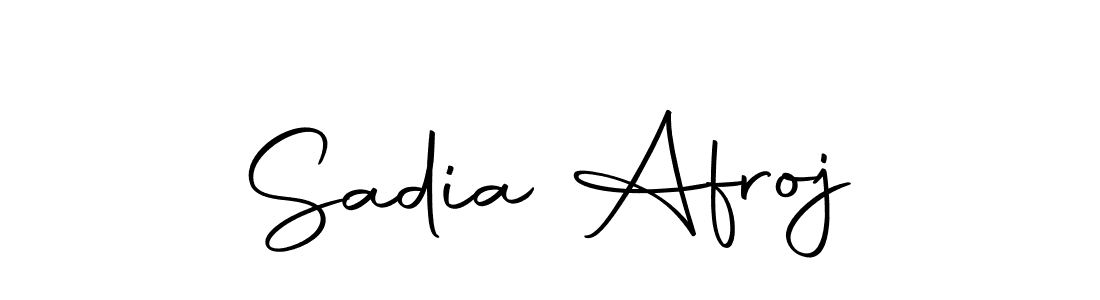 Design your own signature with our free online signature maker. With this signature software, you can create a handwritten (Autography-DOLnW) signature for name Sadia Afroj. Sadia Afroj signature style 10 images and pictures png